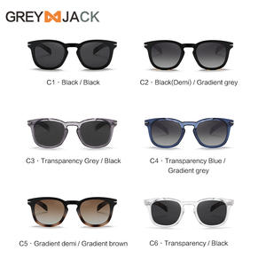 แว่นกันแดดยูนิเซ็กส์เกรย์แจ็ค 22002 กรอบพีซี เลนส์ TAC ป้องกันรังสียูวี 400 ประเภท 3 แว่นกันแดด สีดำ สไตล์ทรงสี่เหลี่ยม - Product Image 5