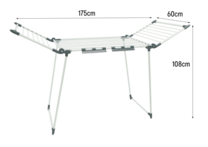 Séchoir à linge pliable portable sur roulettes pour camping-car, appartement, dortoir, usage double pièce, gain de place, <span class=keywords><strong>support</strong></span> OEM - Product Image 4