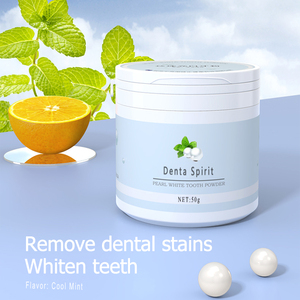 มิ้นท์รสไวท์เทนนิ่งสะอาดคราบฟันผงอ่อนโยนสดใสฟันมุกผงฟัน OEM - Product Image 2