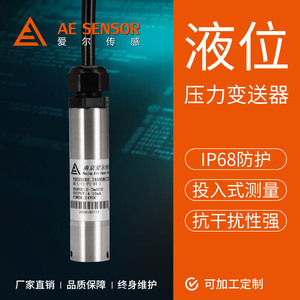 Transmisor de Nivel Sumergible AirSensing AE-L 0-3mH2O 4-20mA 24V DC de Acero Inoxidable para Medición de Nivel de Agua en Tanques y Ríos - Product Image 1