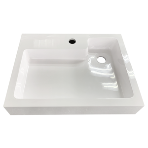 Vente en gros d'usine, lavabo de salle de bain en résine de surface solide, lavabo à poser sur le comptoir - Product Image 1