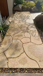 Pavés en <span class=keywords><strong>pierre</strong></span> <span class=keywords><strong>de</strong></span> calcaire beige à motif Versailles naturel pour <span class=keywords><strong>jardin</strong></span> et allée - Product Image 5