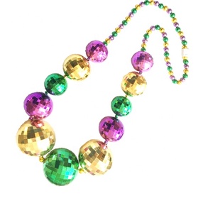Fiesta Mardi Gras PGG <span class=keywords><strong>Jumbo</strong></span> gran bola collar de perlas - Product Image 5