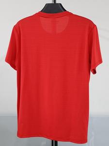 T-Shirt sportiva da <span class=keywords><strong>uomo</strong></span> a maniche corte ad asciugatura rapida in Spandex di poliestere Ultra morbido personalizzato formato usa - Product Image 4