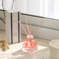 Diffuseur de parfum à bâtonnets en cristal naturel de 50 ml avec logo personnalisé pour la décoration intérieure et l'aromathérapie