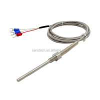 Thermomètre alimentaire en acier inoxydable avec capteur de température industrielle avec 1/8 NPT Thread-PT100/PT500/PT1000