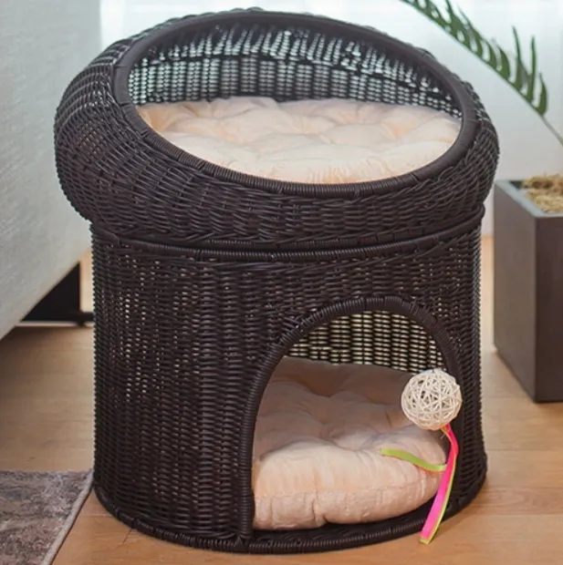 mu Hot Selling Pet Supplies New Other Styles Pets Cages And Houses Product For Dog Cat Woven Water Hyacinth Beds