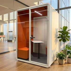 Cabina Acústica Insonorizada para Oficina, Cabina Telefónica con Muebles y Asientos, Cabina <span class=keywords><strong>de</strong></span> Cambio <span class=keywords><strong>de</strong></span> Pasajeros para Aeropuerto - Product Image 1