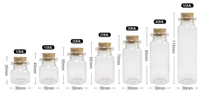 GL botol kaca Mini stoples kaca kecil dengan sumbat gabus kayu botol harapan kecil untuk pernikahan Baby Shower DIY kerajinan nikmat