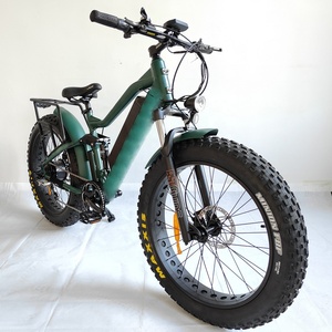 Bicicletta elettrica con motore posteriore diretto in fabbrica da 26 pollici con sospensione completa e grasso pneumatico batteria grande <span class=keywords><strong>Mountain</strong></span> Ebike 48v tensione - Product Image 2
