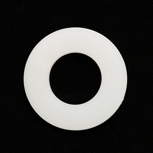 White and black plastic plain nylon washer M2-M20