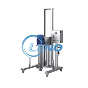 LENO FACTORY Hydraulic Lift Electric Heating Body Butter Homogenizer Reactor Pump Emulsifier Mixer