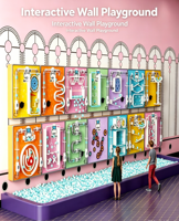 Circuit de billes interactif mural, jouet éducatif STEM, construction en métal et acier pour l'école, la maternelle, la garderie, usage public