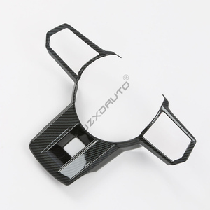 WZXD 2024 Car ABS Carbon AC <b>Vent</b> Cover Steering Wheel Control Window Switch Trim RHD for Triton L200 - Product Image 3