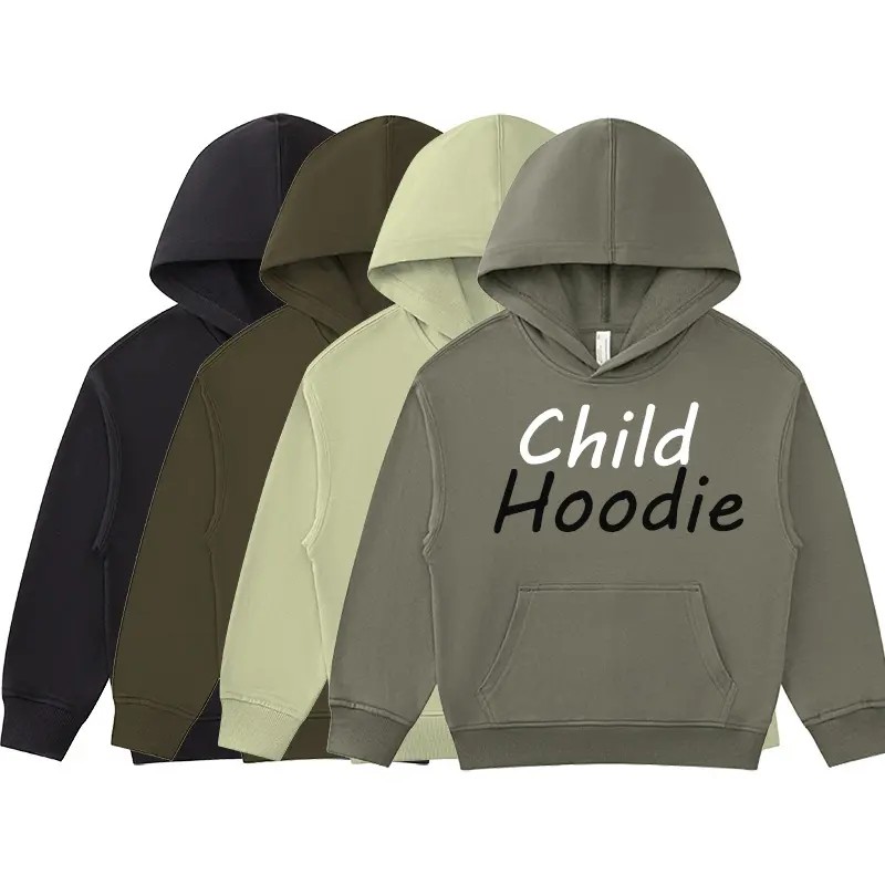 Custom Kids Hoodies High Quality 100% Cotton Children Hoodies and Sweatshirts 4-14 Years Old