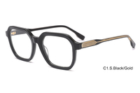 Vente en gros de montures de lunettes rétro en acétate de haute qualité, montures de lunettes optiques
