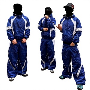 เสื้อกันลมแบบมีฮู้ดสำหรับฤดูหนาว รุ่นใหม่ OEM คุณภาพสูง เป็นมิตรกับสิ่งแวดล้อม ดีไซน์เรียบง่าย แต่งแผงตัดกัน ผลิตจากไนลอน 100% แบบกลับด้านได้ กันลม - Product Image 1