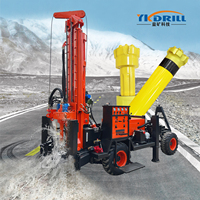 Foreuse de puits d'eau de remorque YK-260 portable avec compresseur d'air et support de pompe à boue