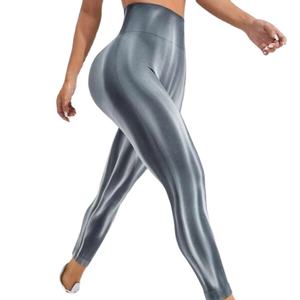 Personalizado europeo y americano Tie Dye Aurora Levantamiento de glúteos Pantalones de yoga sin costuras Leggings Cintura alta Fitness Pantalones deportivos Pantalones de fitness - Product Image 4