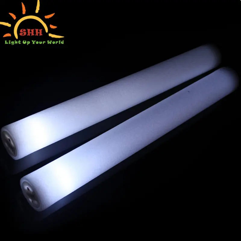 16" LED Foam Glow Sticks Flashing Multi-color Light Up Cheer Batons