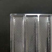 Baki Blister PET Plastik Transparan Sekali Pakai yang Dapat Terurai dengan 5 Rongga yang Dapat Disesuaikan untuk Cokelat