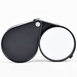 Loupe de poche pliable miniature noire 60 mm 6x <span class=keywords><strong>pour</strong></span> femmes, hommes et personnes âgées - Product Image 3
