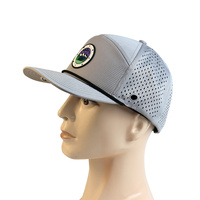 HS54 7 Panneau Homme Laser Cut Trou Papa Snapback Corde Casquette Trucker Chapeau Blanc Hommes Logo Personnalisé Baseball Golf Chapeau Avec Tee Holder