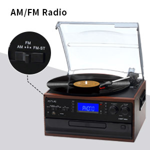 Lecteur de disques vinyles tout-en-un sans fil BT double CD, gramophones anciens à <span class=keywords><strong>vendre</strong></span> - Product Image 5