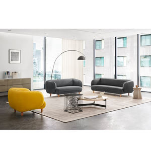 Qualité garantie nordique <span class=keywords><strong>Beige</strong></span> velours tissu bureau canapé <span class=keywords><strong>ensemble</strong></span> 1 + 2 + 3 inclinable pour appartement maison bureau salon hôtel canapé - Product Image 1