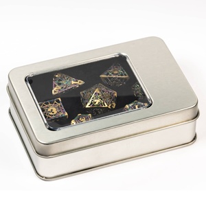 Cho Udixi Biểu Tượng Tùy Chỉnh RPG Dungeons Và Dragons Hollow Kim Loại Spider <span class=keywords><strong>Dice</strong></span> Trò Chơi Thiết Lập Đa Diện Với Hộp Kim Loại Đóng Gói - Product Image 6