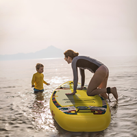 Offre Spéciale OEM YASKA AB-12 Planche de Stand Up Paddle Gonflable Double Couche Drop Stitch 11' Portable à Aileron Unique pour Lacs et Rivières