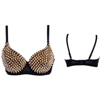 Nouveau fétiche Sexy soutien-gorge fête danse spectacle Rivet métal Punk soutien-gorge parcelle jouets de rôle BDSM jouets jeux pour adultes jouets sexuels pour les femmes
