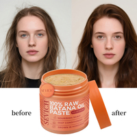 Beurre de Batana de haute qualité, étiquette privée OEM, masque de traitement capillaire naturel pour cheveux abîmés, anti-chute, stimulant la croissance des cheveux, huile de Batana brute non raffinée