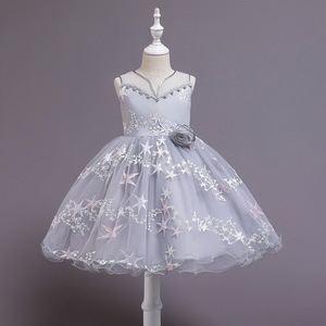 Princess Dress For Girls Sleeveless Tulle A-Line Sweetheart Neckline Flower Girl Dress Purple Pink Gray Light Blue Green - Product Image 4