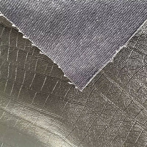 Patrón de cocodrilo Resistente al desgaste Impermeable <span class=keywords><strong>PU</strong></span> Cuero Resistente al moho Tela no tejida Parte inferior Ecológica Ropa de cuero - Product Image 2