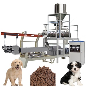 New Small-<b>Scale</b> High-Protein <b>Pet</b> Dog Food Production Line-Full-Automatic Stainless Steel 304 Feed Extruder with PLC Pump & Gear - Product Image 1