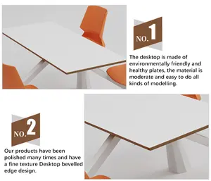 Mesa de jantar de plástico barata para cantina, conjunto de mesa e cadeira de 4 lugares, ao ar livre, novidade de boa qualidade