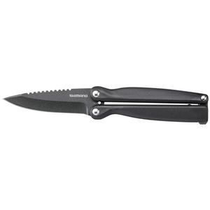 Shimano Portable Fishing <b>Knife</b> Folding <b>Knife</b> Ub-202X Stainless Steel Double Edged Serrated Blade Scaling <b>Knife</b> For Freshwater - Product Image 4