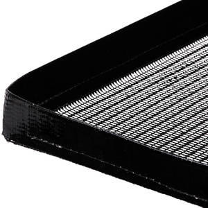 Plateau en maille antiadhésif noir Panier de gril Accessoires de barbecue résistants à la chaleur pour barbecue en plein air Plateau en maille de gril de légumes de viande croustillante - Product Image 1