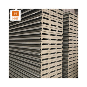 HHTP0004 aislados de muy alta calidad de la pu sándwich de lana de roca paneles de <span class=keywords><strong>techo</strong></span> de bajo <span class=keywords><strong>precio</strong></span> de <span class=keywords><strong>poliuretano</strong></span> hojas - Product Image 1