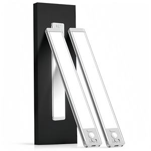 Unterbauleuchte <span class=keywords><strong>LED</strong></span> Wiederaufladbar Kabellos Bewegungssensor Lampe Dimmbar Magnetische Schrankbeleuchtung für Küche Kleiderschrank Treppe Innenbereich - Product Image 1