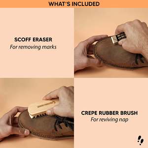 Shoe Mistri Premium Suede Care Combo with Suede Brush and Suede Eraser for Cleaning Suede Nubuck Shoes <b>Boots</b> Accessories - Product Image 6