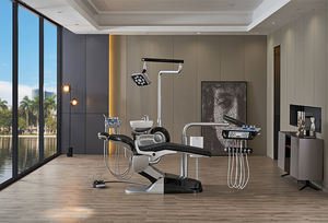 Unité dentaire Durable, chaise dentaire noire avec le meilleur prix, système de filtration de l'eau dentaire, caméra buccale avec machine à vide - Product Image 6