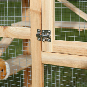 Gabbia Moderna per Criceti e Conigli di Grandi Dimensioni, Rack per Allevamento a Due Piani in Legno - Product Image 6