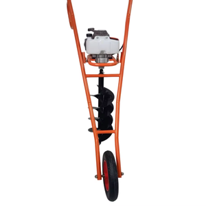 250Mm Lichtmetalen Trolley Aarde Vijzel Met 62cc 48f <span class=keywords><strong>1e48f</strong></span> Motor | Wielsoort Grondboor - Product Image 5