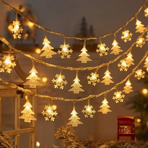 <span class=keywords><strong>Guirlande</strong></span> de flocons de neige à LED pour la décoration de Noël à la maison <span class=keywords><strong>Guirlande</strong></span> suspendue sur l'arbre - Product Image 4
