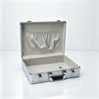 Mallette de transport pour barbier, étui pour outils de coiffeur, argent ou noir, fabriqué en chine,