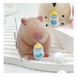 2025 Más Vendido Capibara Ecológico TPR Squishy Paquete Completo Diseño Personalizado Juguetes Antiestrés de Compresión de Ascenso Lento Tabby - Product Image 3