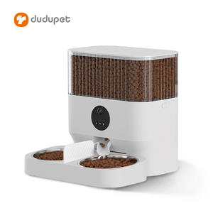 Distributeur automatique de nourriture pour animaux de compagnie Dudu Smart Pet Feeder 5L à double bol pour chiens et chats avec contrôle par application et design détachable - Product Image 4