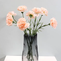 Fleurs d'œillet artificielles en latex à toucher réel, haute qualité, très demandées, pour la fête des Mères, les mariages, la décoration de table à la maison, vente en gros